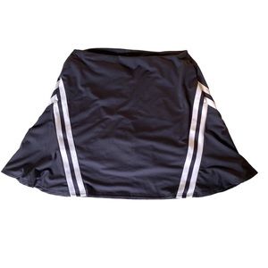 Nike Tennis Golf Skirt Skort Pockets Size S Gray Blue w White Stripes on Sides
